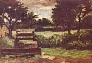 Paul Cezanne Landschaft mit Brunnen oil